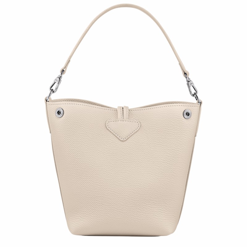 Longchamp Le Roseau XS Bucket bag - Leather White | WYVU17432