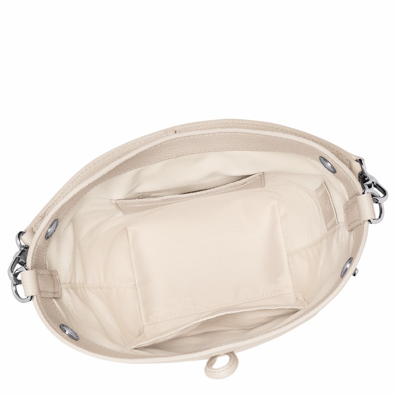 Longchamp Le Roseau XS Bucket bag - Leather White | WYVU17432