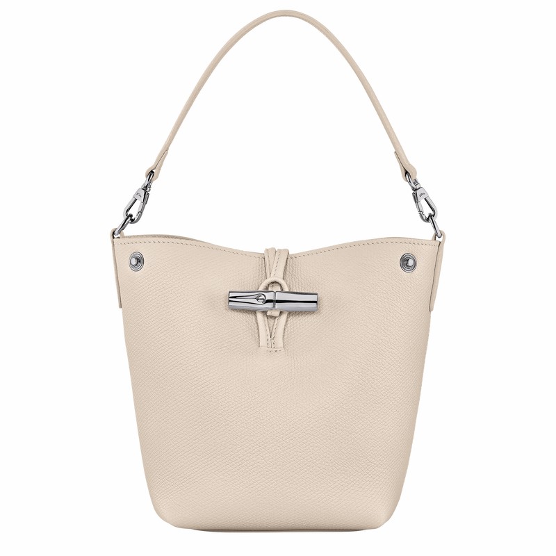 Longchamp Le Roseau XS Bucket bag - Leather White | WYVU17432