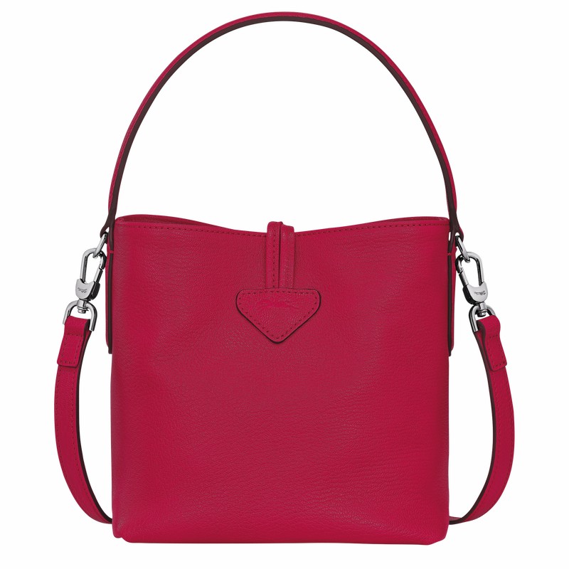 Longchamp Le Roseau XS Bucket bag - Leather Fuchsia | AGSD74269