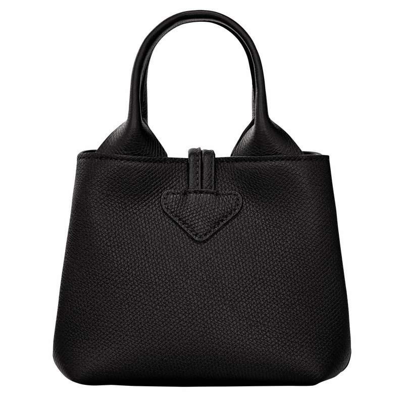 Longchamp Le Roseau XS Handbag - Leather Black | IVAW43967