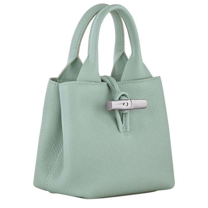 Longchamp Le Roseau XS Handbag - Leather Celadon | WMER01265