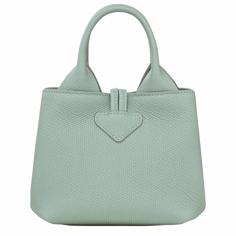 Longchamp Le Roseau XS Handbag - Leather Celadon | WMER01265