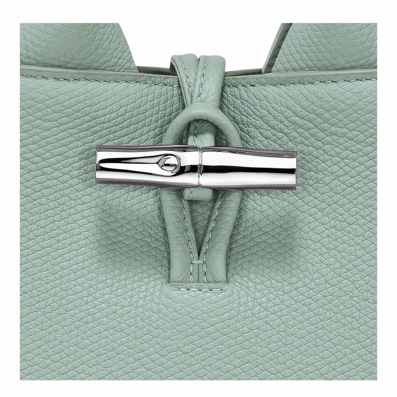 Longchamp Le Roseau XS Handbag - Leather Celadon | WMER01265