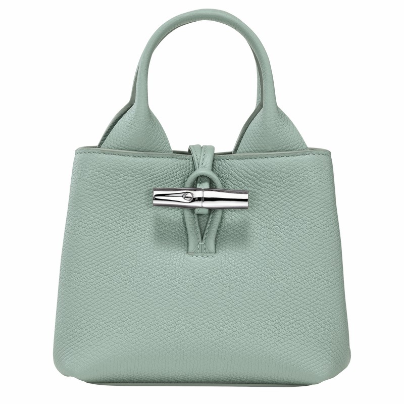 Longchamp Le Roseau XS Handbag - Leather Celadon | WMER01265