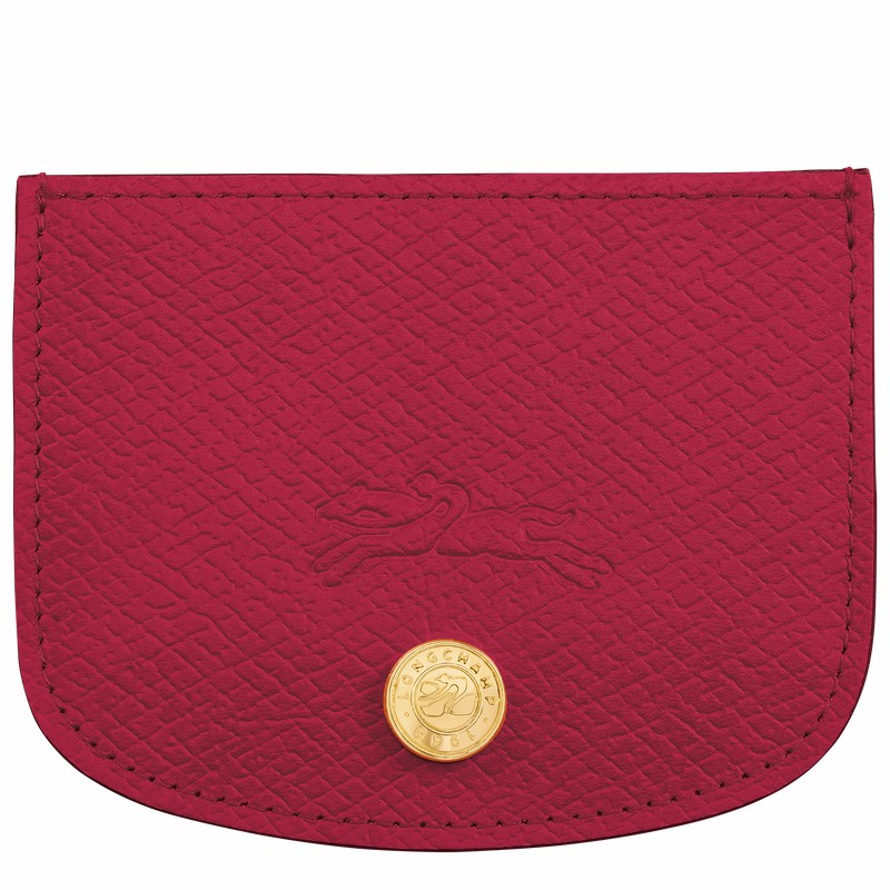 Longchamp ÉPURE Card holder - Leather Fuchsia | ZNEP32978