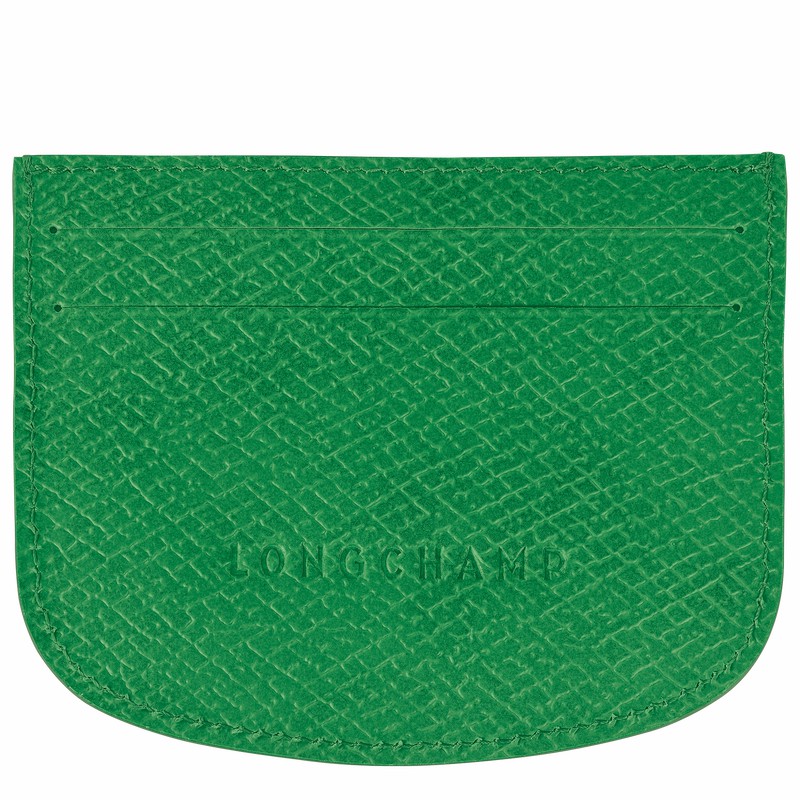 Longchamp ÉPURE Card holder - Leather Green | SPJZ39762