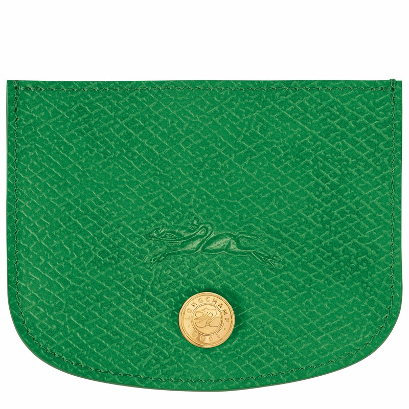 Longchamp ÉPURE Card holder - Leather Green | SPJZ39762