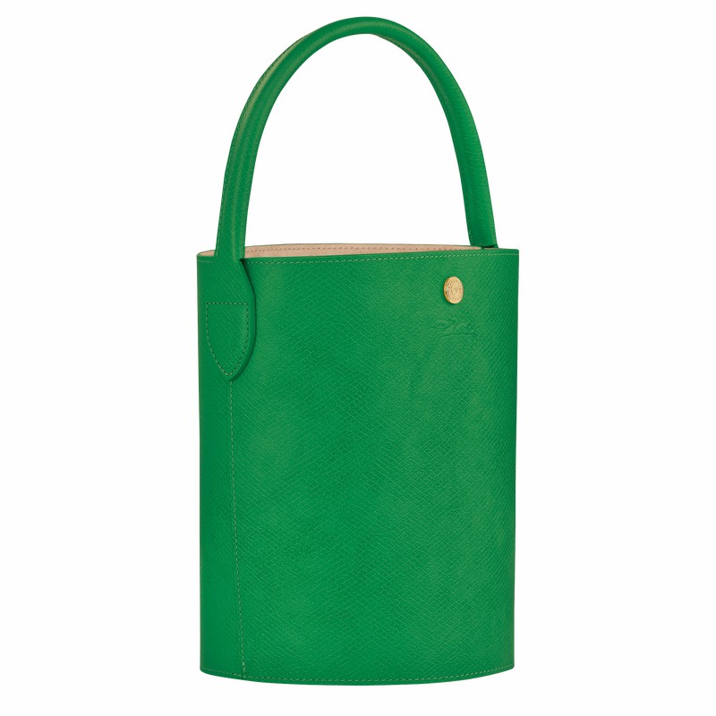 Longchamp ÉPURE S Bucket bag - Leather Green | UFXW98140