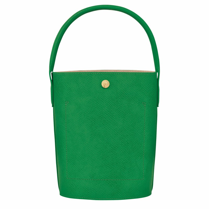 Longchamp ÉPURE S Bucket bag - Leather Green | UFXW98140