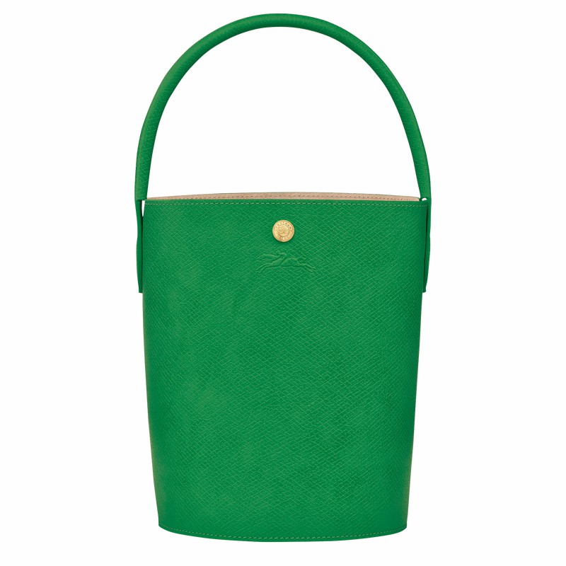 Longchamp ÉPURE S Bucket bag - Leather Green | UFXW98140