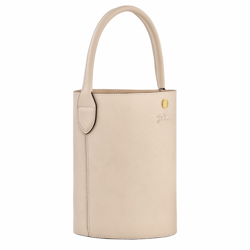 Longchamp ÉPURE S Bucket bag - Leather White | OAQJ23469