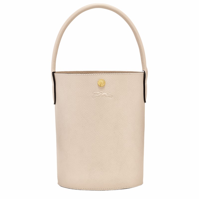 Longchamp ÉPURE S Bucket bag - Leather White | OAQJ23469