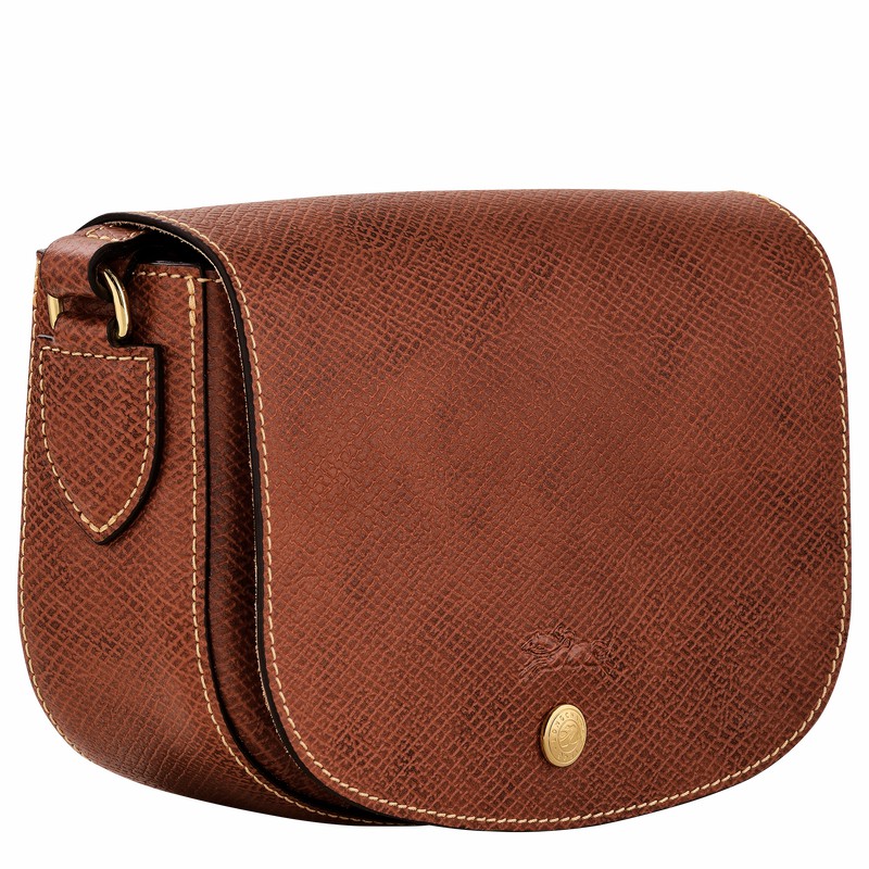 Longchamp ÉPURE S Crossbody bag - Leather Brown | HXKJ95673