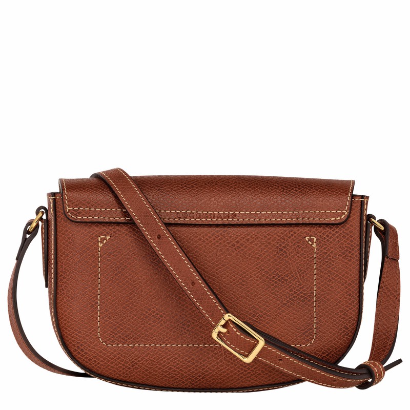 Longchamp ÉPURE S Crossbody bag - Leather Brown | HXKJ95673