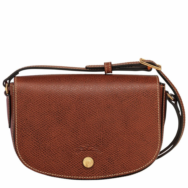 Longchamp ÉPURE S Crossbody bag - Leather Brown | HXKJ95673