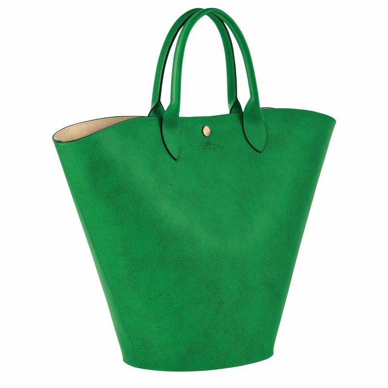 Longchamp ÉPURE XL Tote bag - Leather Green | RMHS90128