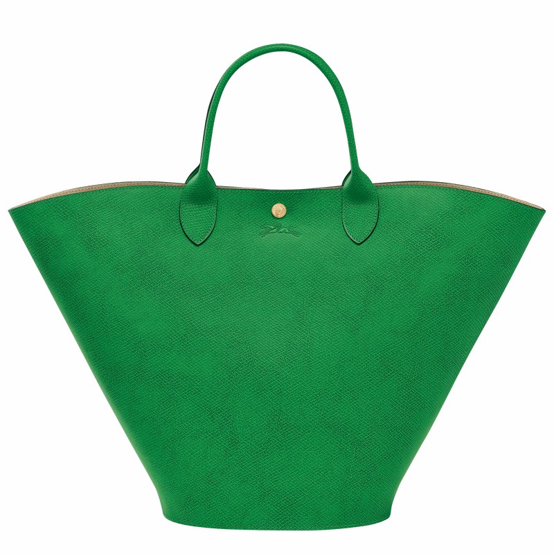 Longchamp ÉPURE XL Tote bag - Leather Green | RMHS90128