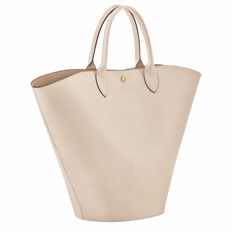 Longchamp ÉPURE XL Tote bag - Leather White | GLHO21307