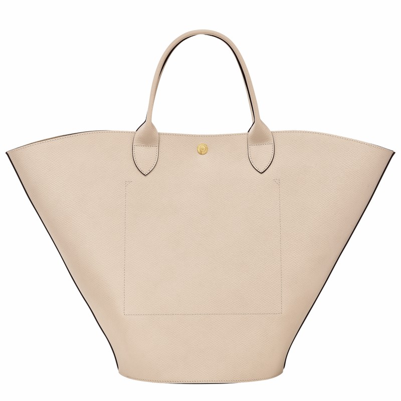 Longchamp ÉPURE XL Tote bag - Leather White | GLHO21307