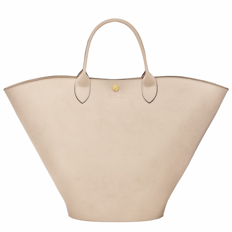 Longchamp ÉPURE XL Tote bag - Leather White | GLHO21307