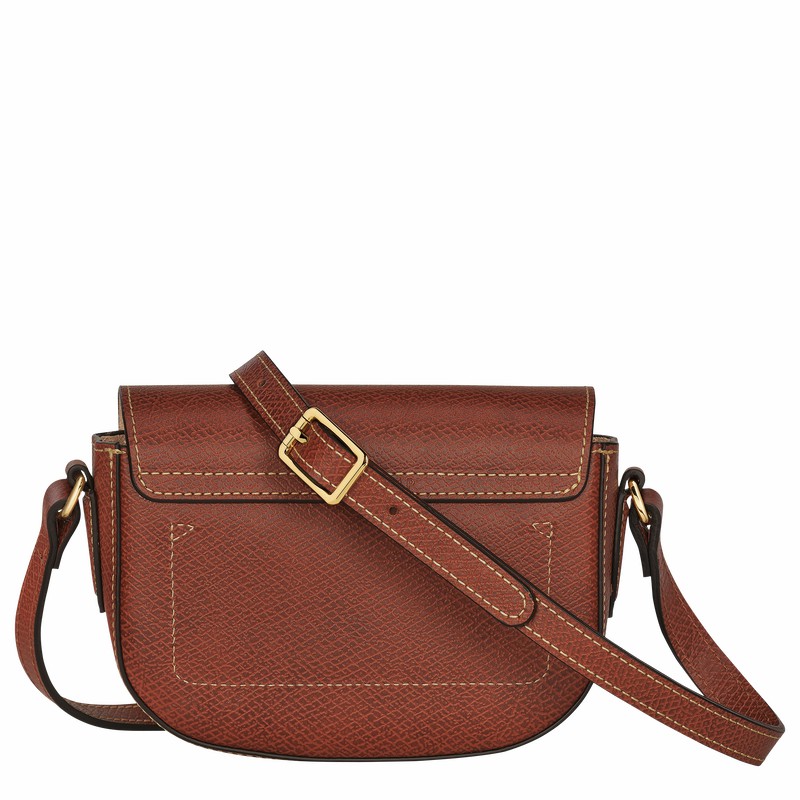 Longchamp ÉPURE XS Crossbody bag - Leather Brown | DQUT63541