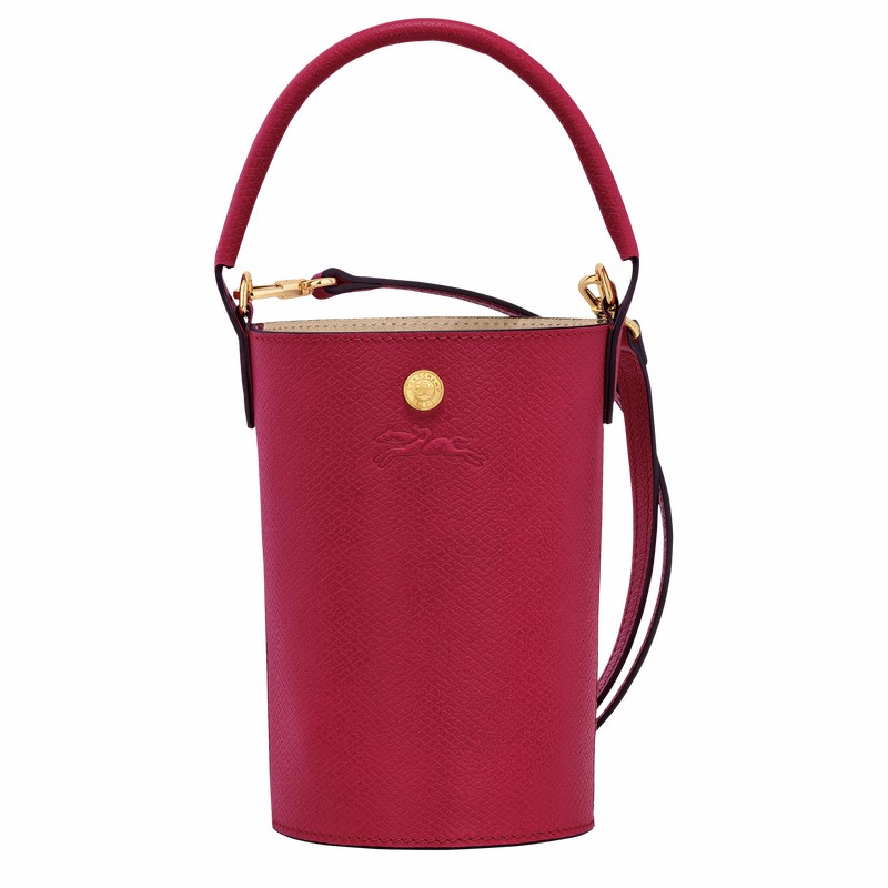 Longchamp ÉPURE XS Crossbody bag - Leather Fuchsia | VAOC08934