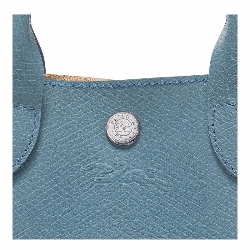 Longchamp ÉPURE XS Tote bag - Leather Blue | HWFJ61837