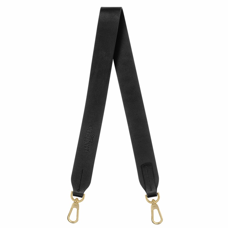 Longchamp Shoulder strap - Leather Black | PXMQ51093