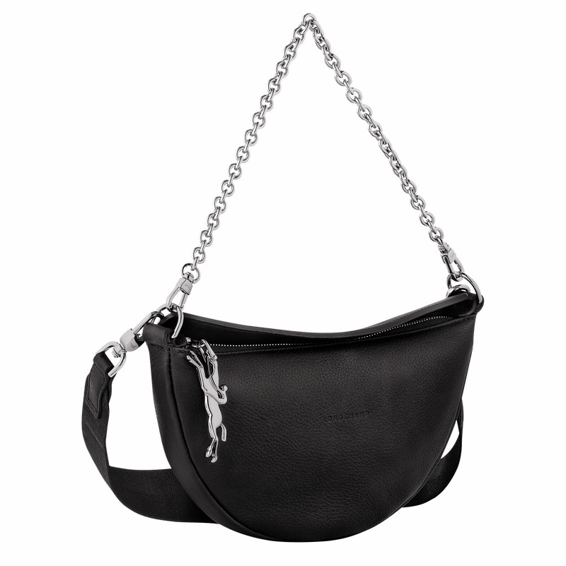 Longchamp Smile S Crossbody bag - Leather Black | ZSAO93567