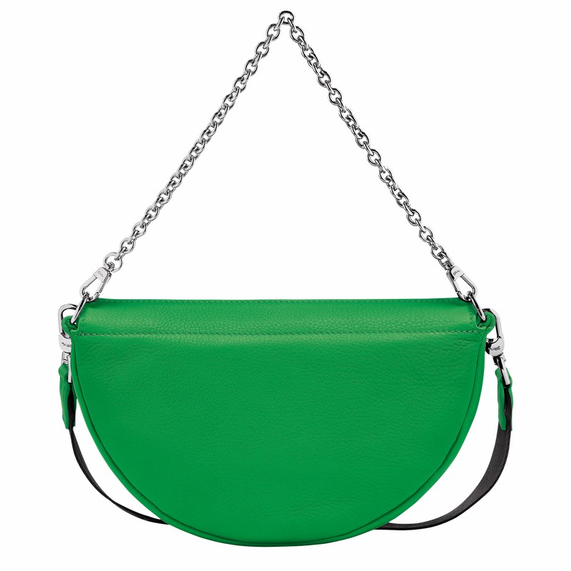 Longchamp Smile S Crossbody bag - Leather Green | VYKF97510