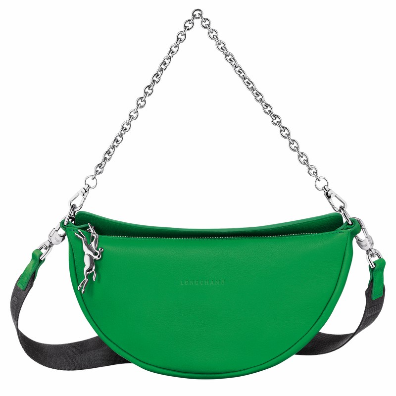 Longchamp Smile S Crossbody bag - Leather Green | VYKF97510