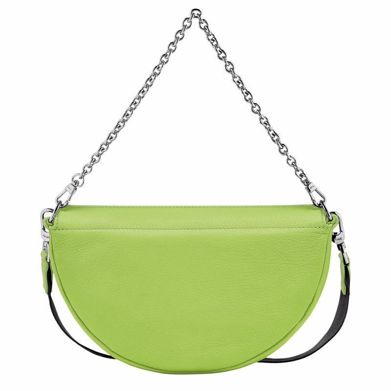 Longchamp Smile S Crossbody bag - Leather Green Light | UGJM37580