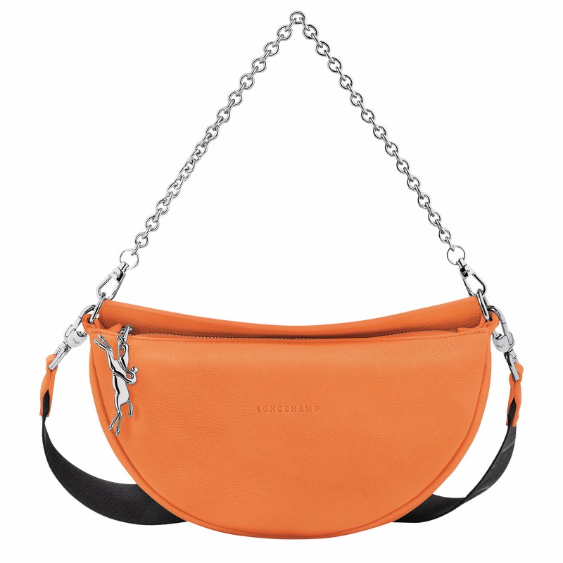 Longchamp Smile S Crossbody bag - Leather Orange | XFCJ78405