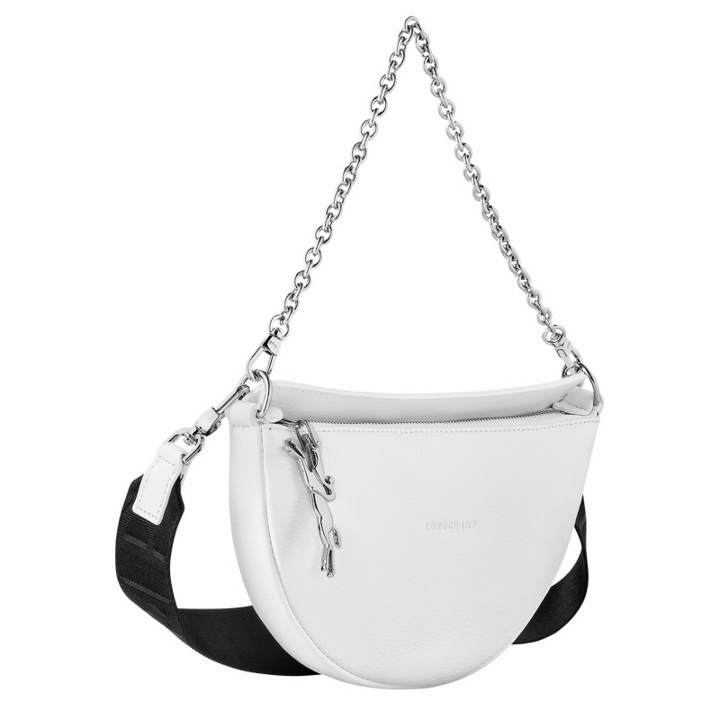 Longchamp Smile S Crossbody bag - Leather White | RFJO05862