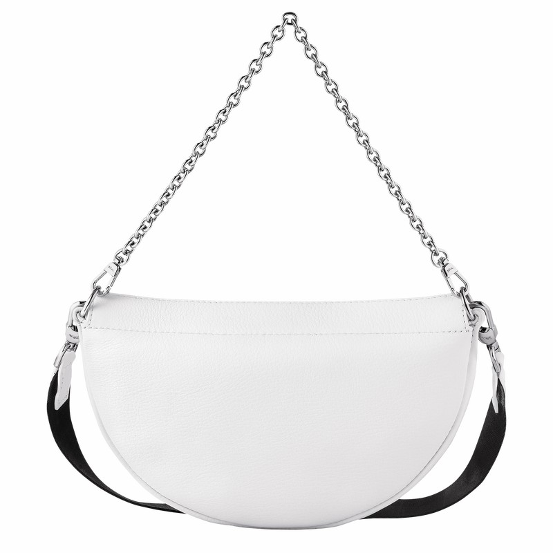 Longchamp Smile S Crossbody bag - Leather White | RFJO05862