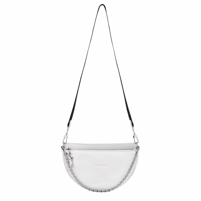 Longchamp Smile S Crossbody bag - Leather White | RFJO05862