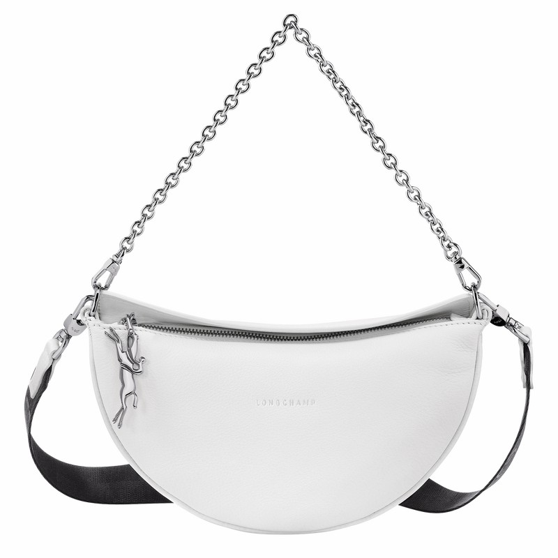 Longchamp Smile S Crossbody bag - Leather White | RFJO05862