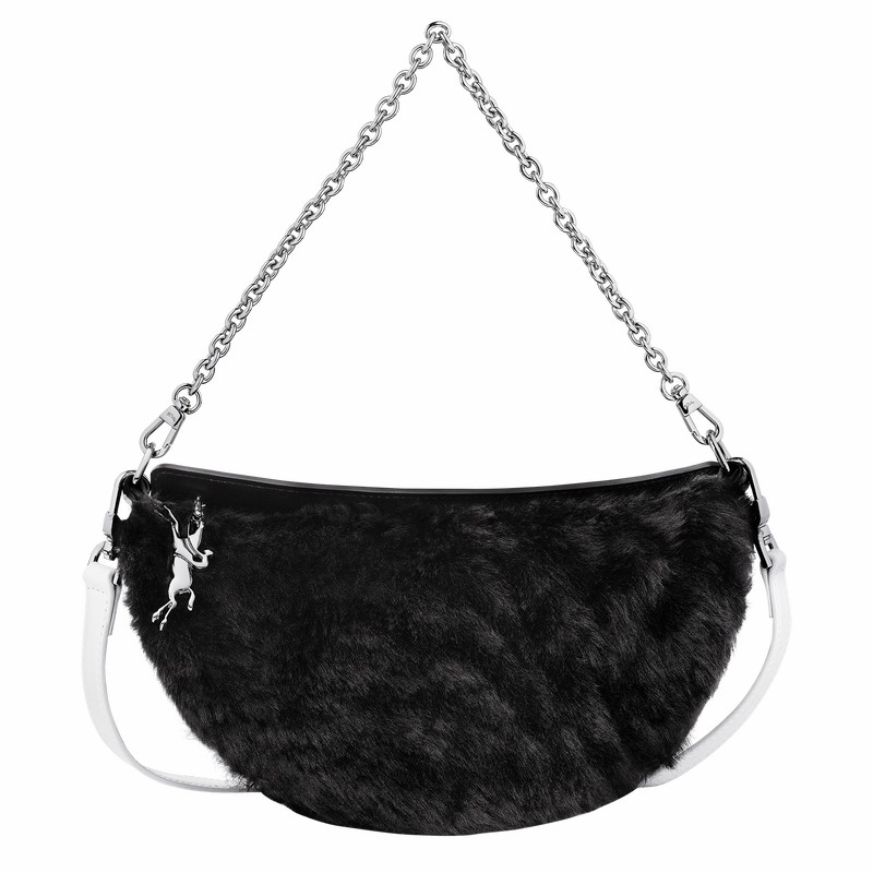 Longchamp Smile S Crossbody bag - Leather Black | SJRG17403