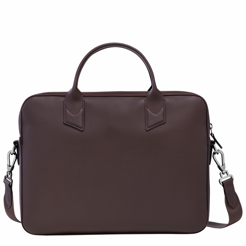 Longchamp sur Seine Briefcase - Leather Beige | TXRZ60985