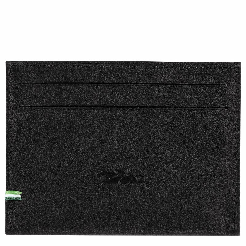 Longchamp sur Seine Card holder - Leather Black | QFHU18437