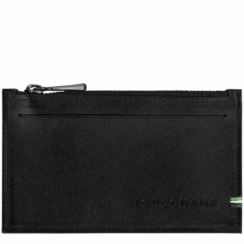 Longchamp sur Seine Coin purse - Leather Black | UHXR78659