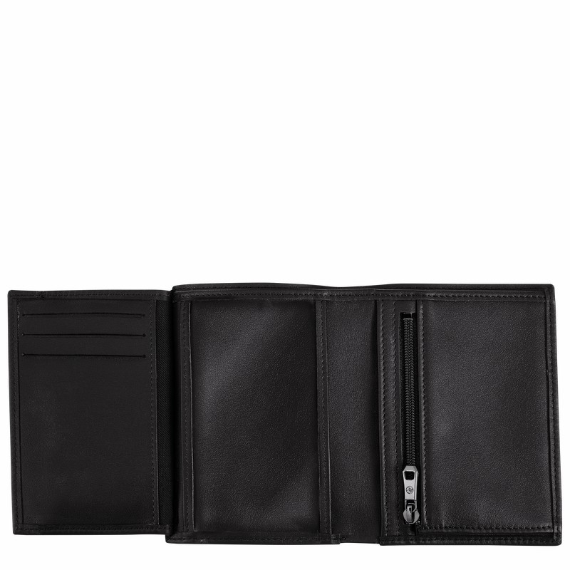 Longchamp sur Seine Wallet - Leather Black | CIHP69835