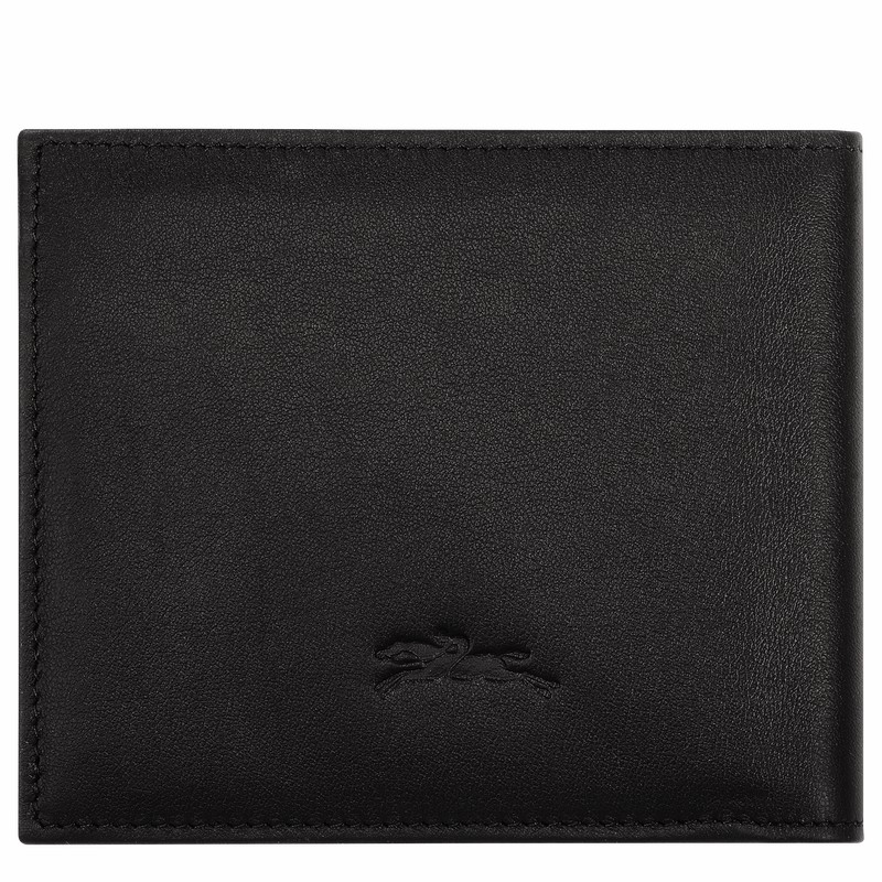 Longchamp sur Seine Wallet - Leather Black | NDFH59613