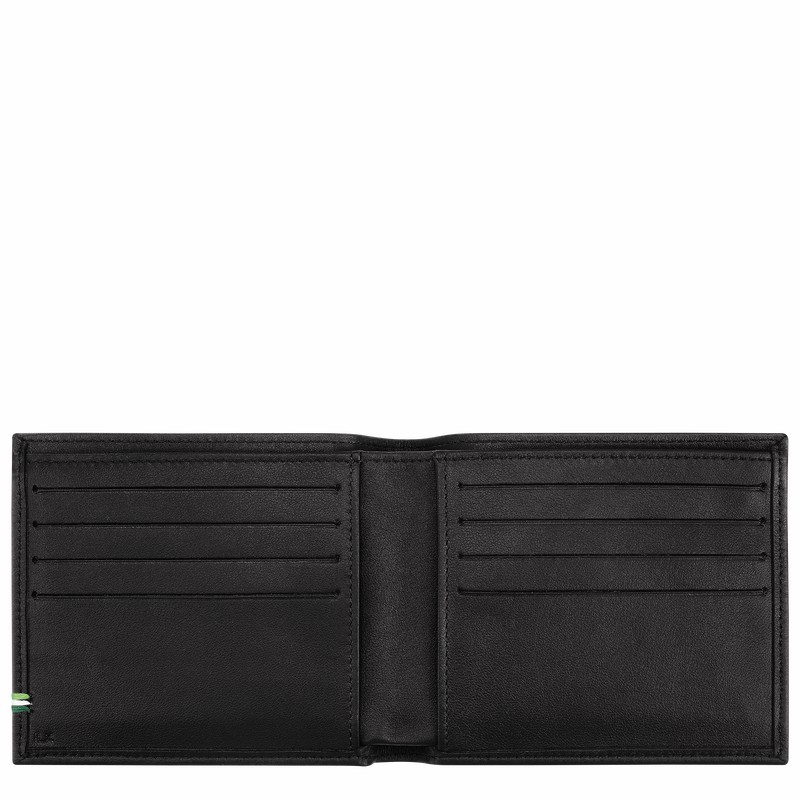 Longchamp sur Seine Wallet - Leather Black | NDFH59613