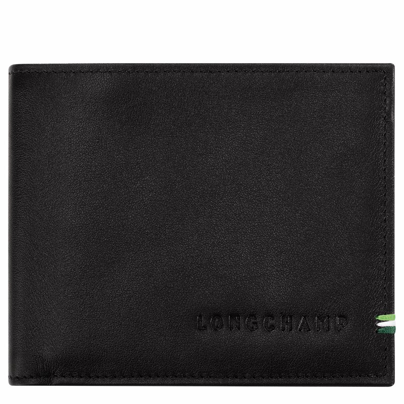 Longchamp sur Seine Wallet - Leather Black | NDFH59613